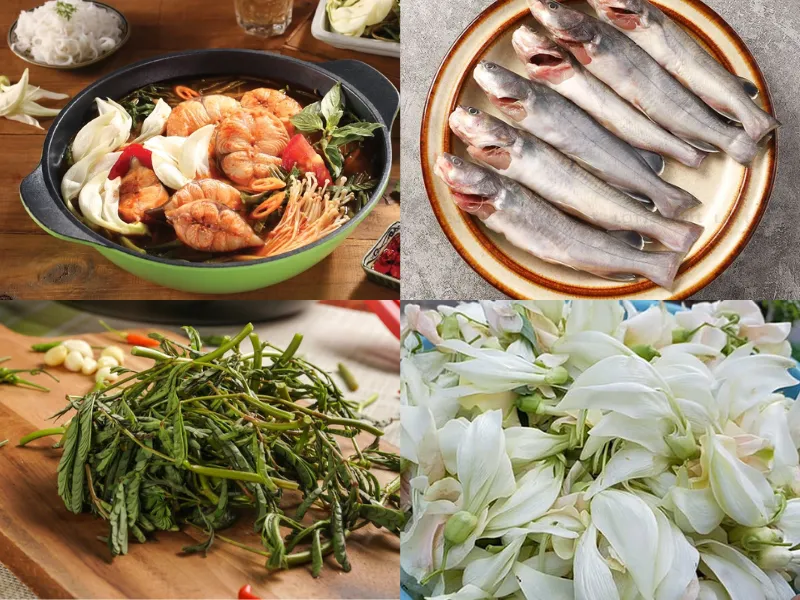 Lẩu cá lăng nấu với bông so đũa là món ăn quen thuộc của người miền Tây Nam Bộ