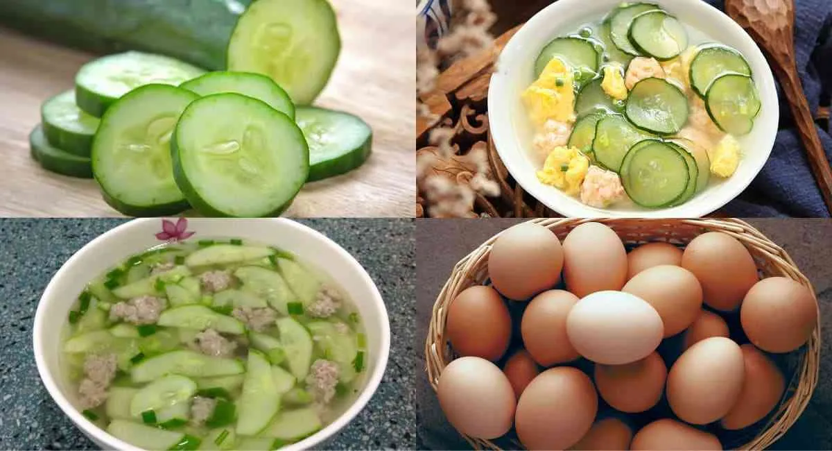 Cách nấu canh dưa leo với trứng cực ít calo, ăn eatclean nhất định phải biết món này