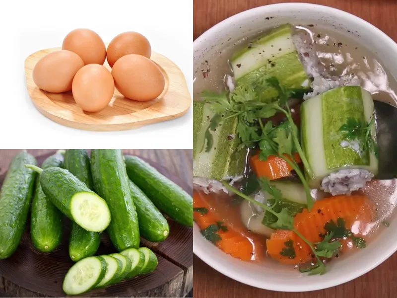 Cách nấu canh dưa leo với trứng cực ít calo, ăn eatclean nhất định phải biết món này