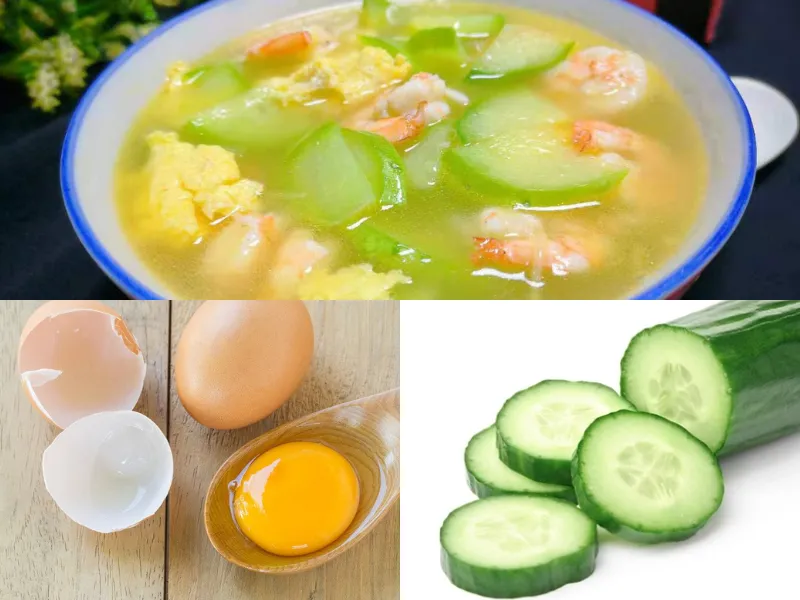 Cách nấu canh dưa leo với trứng cực ít calo, ăn eatclean nhất định phải biết món này