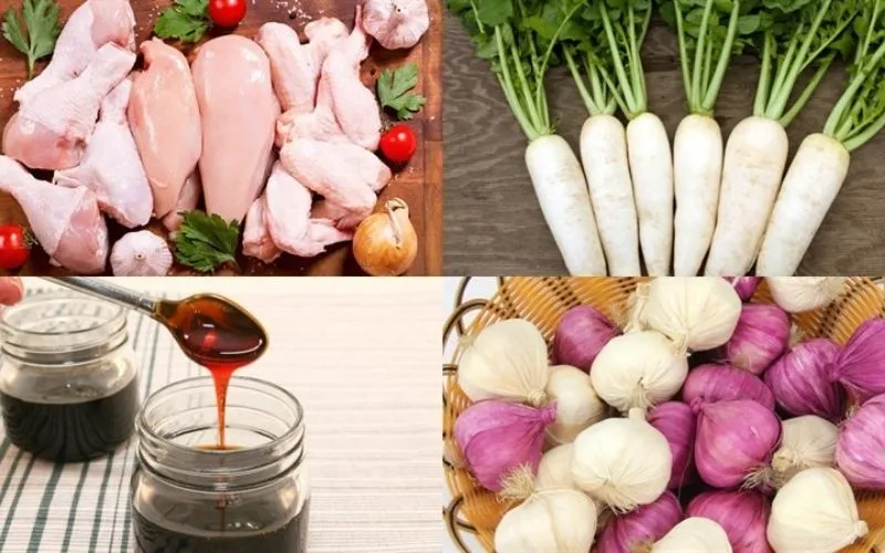 Học ngay cách nấu món gà kho củ cải bồi bổ sức khỏe mọi người