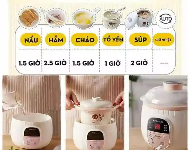 Mách các mẹ 3 cách nấu cháo cho bé bằng nồi nấu chậm thơm ngon nhanh chóng