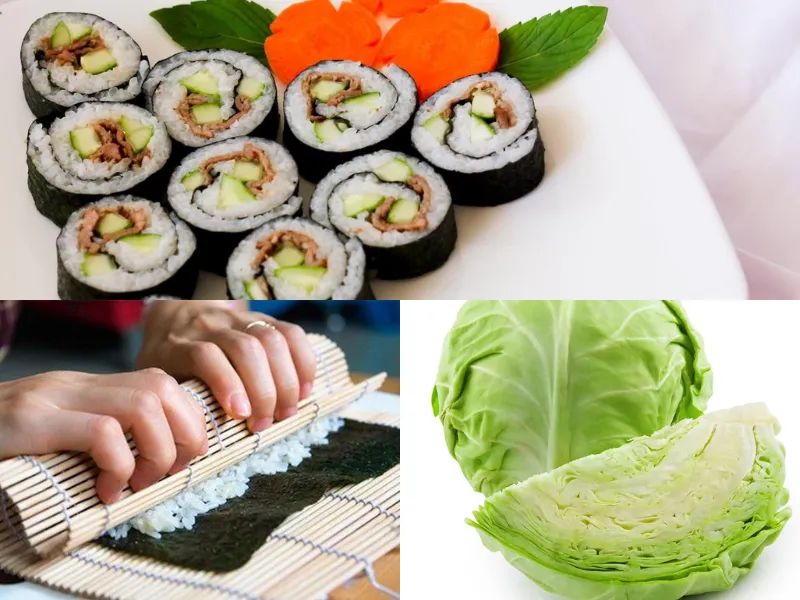 Món kimbap bắp cải đậu hũ – Món chay chuẩn vị Hàn tín đồ healthy nhất định phải thử