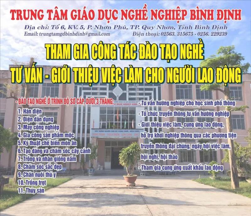 Top 3 Trung tâm dạy nghề uy tín nhất tỉnh Bình Định